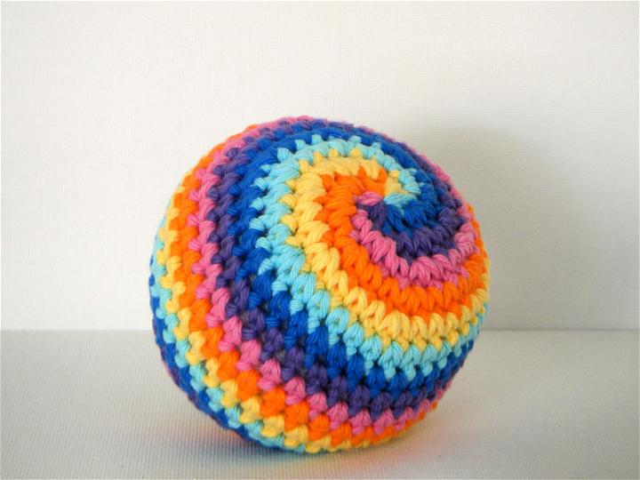 Colorful Crochet Spin Balls Pattern