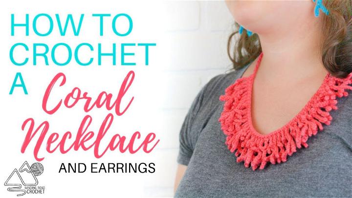 Crochet Coral Necklace Step by Step Instructions