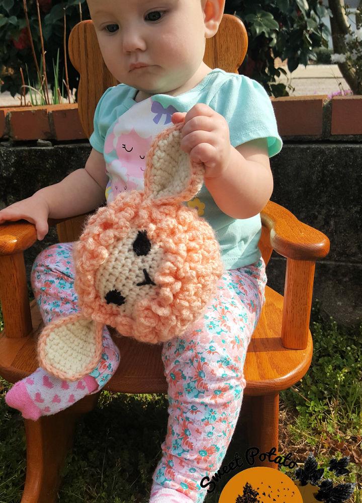Crochet Sheep Sensory Ball for Baby