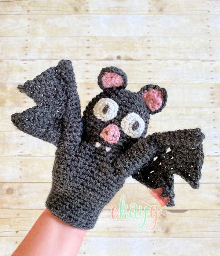 Free Crochet Bat Hand Puppet Pattern