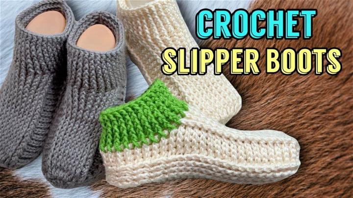 How to Crochet House Boots Free Pattern