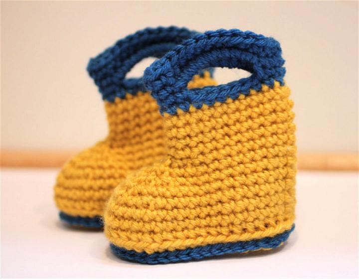 How to Crochet Rain Boots Free Pattern
