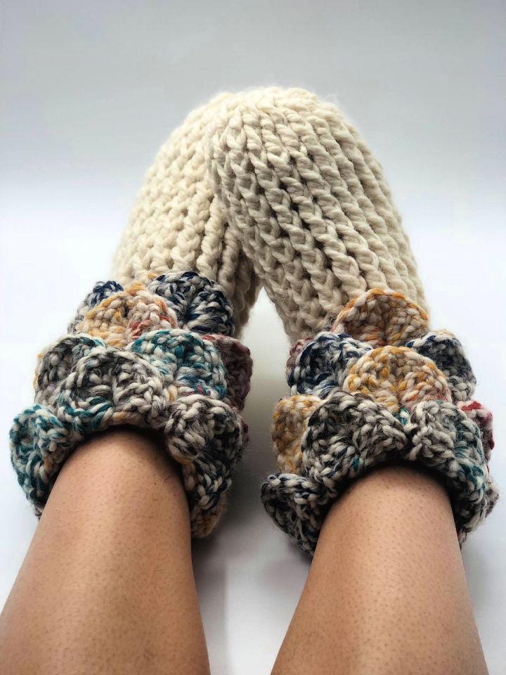 How to Crochet Slipper Boots Free Pattern