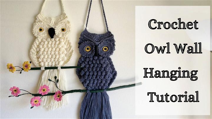 How to Crochet an Owl Wall Art Free Pattern