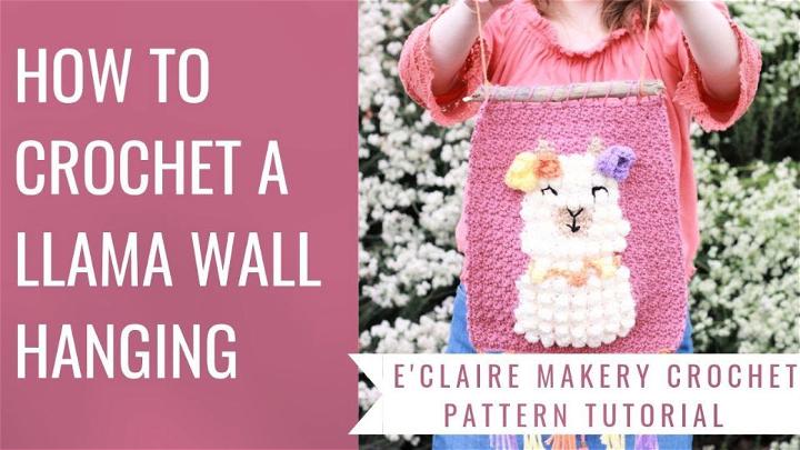 Llama Wall Hanging Tapestry Crochet Pattern