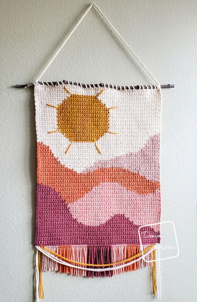Painted Hills Wall Hanging Crochet Pattern