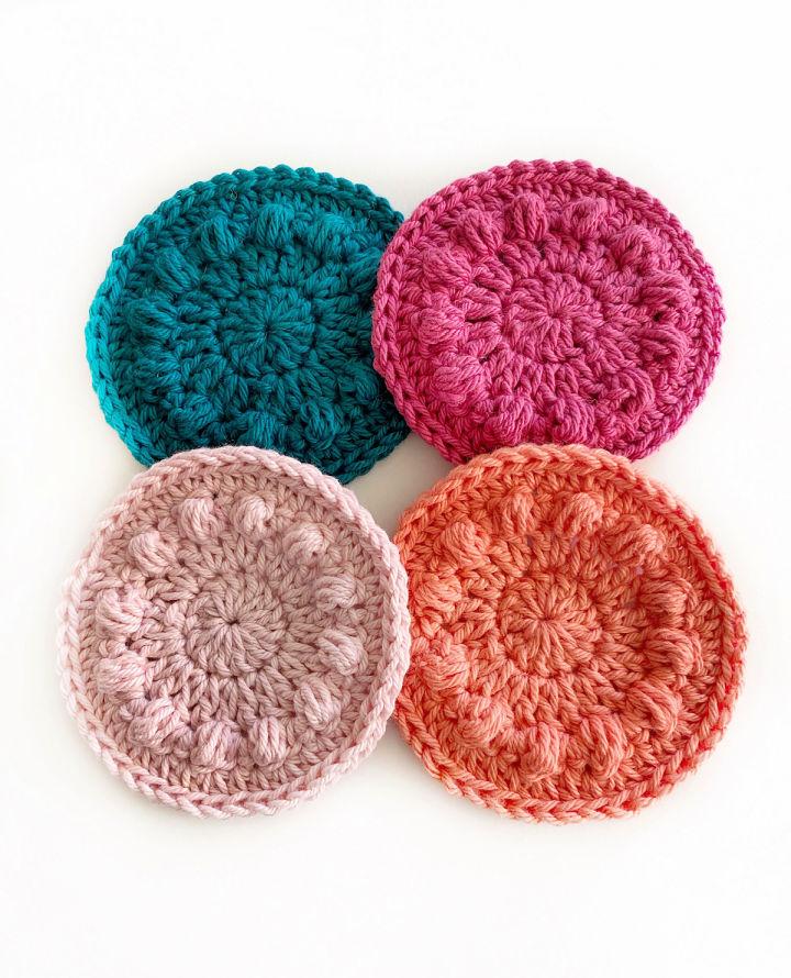 Polka Dot Circle Crochet Face Pad Pattern