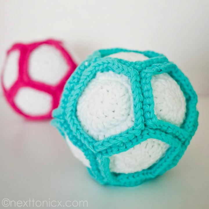 Simple Crochet Rattle Ball Pattern