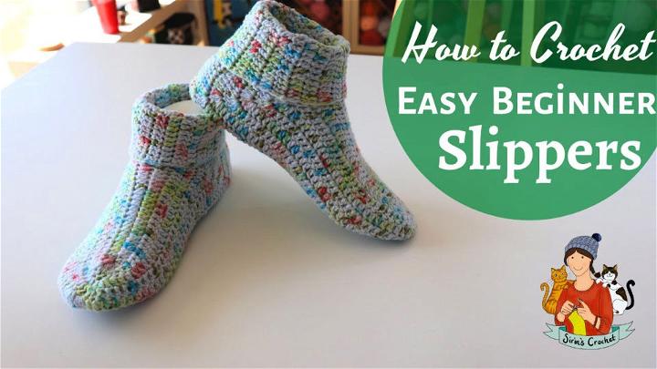 Simple Crochet Slipper Boots Pattern