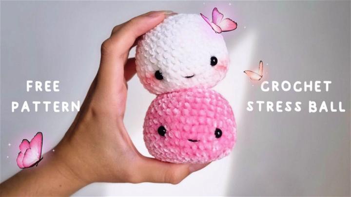 Velvet Yarn Crochet Amigurumi Stress Ball Pattern