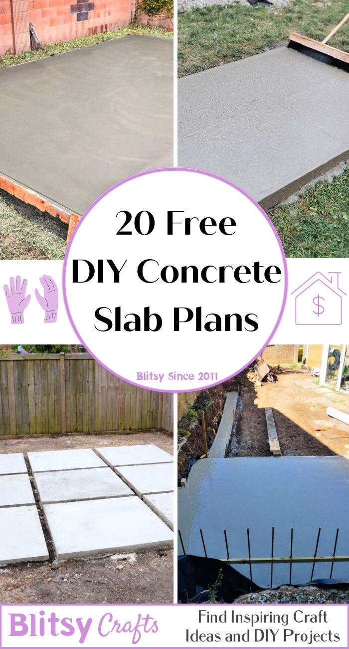 DIY concrete slab plans