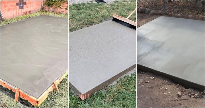 DIY concrete slabs