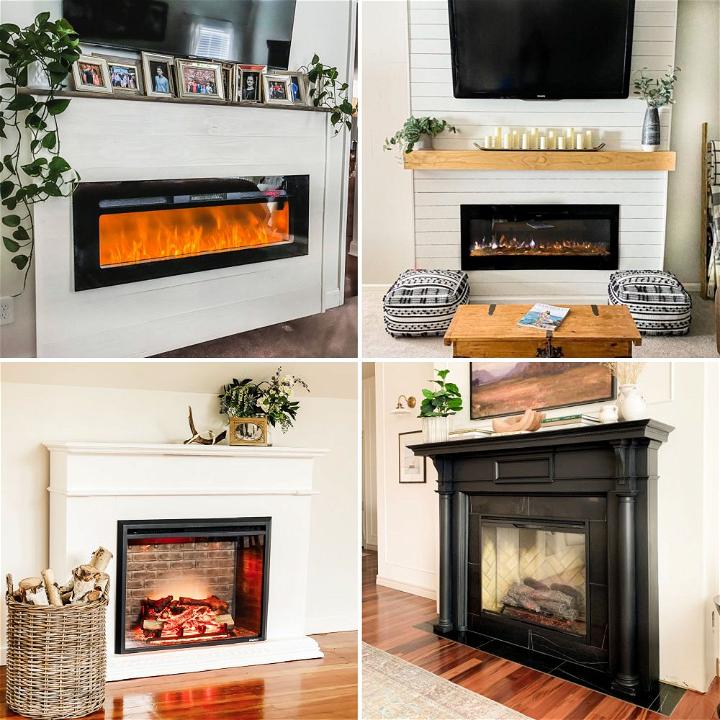 DIY electric fireplace