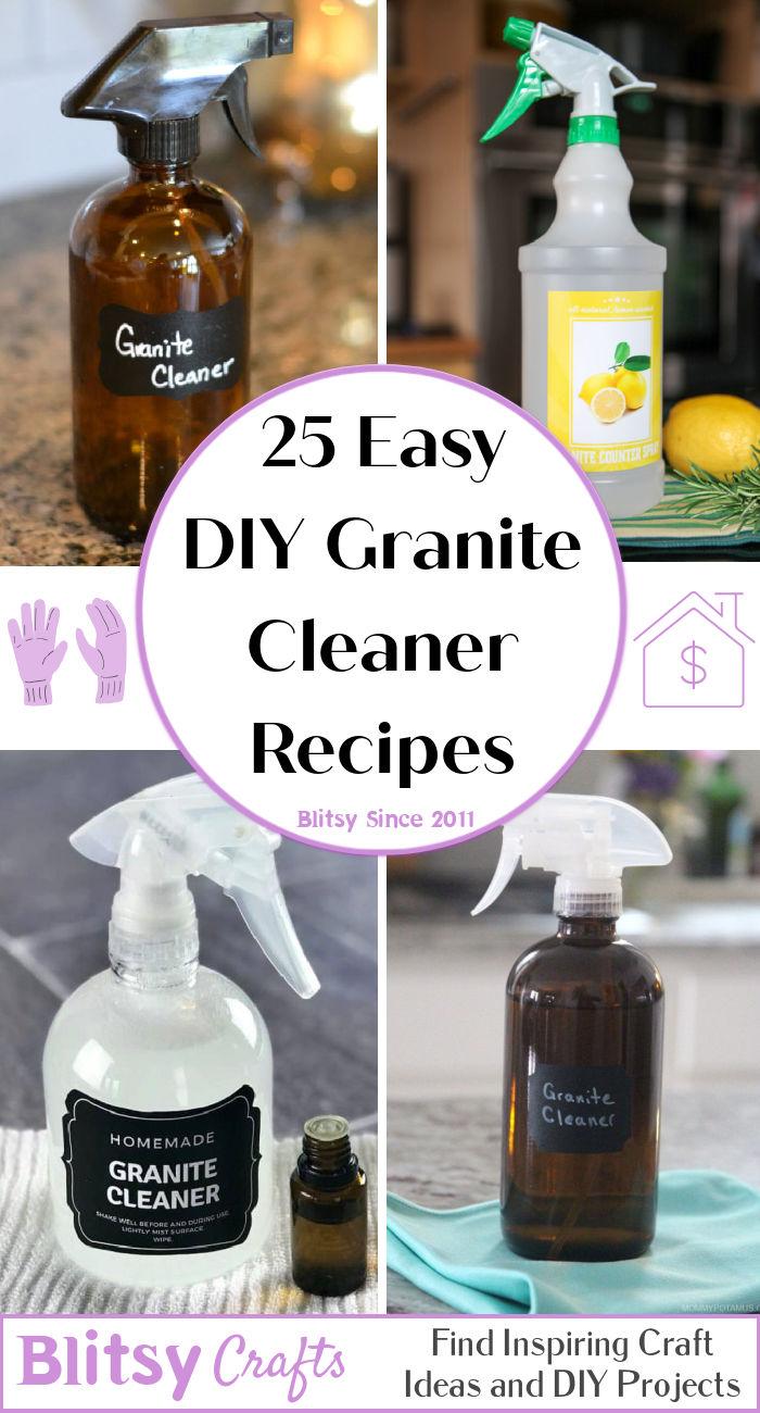 DIY granite cleaner recipes