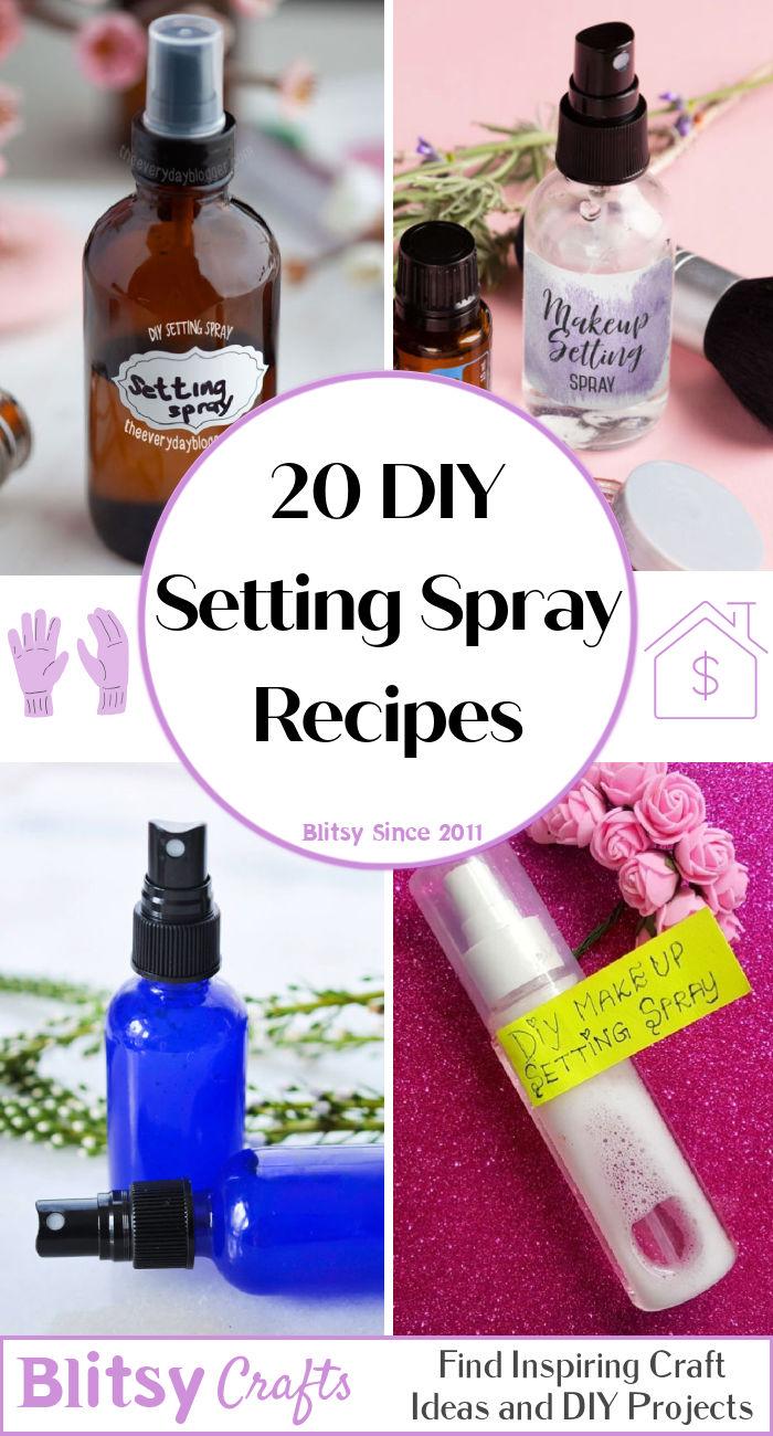 DIY setting spray recipes