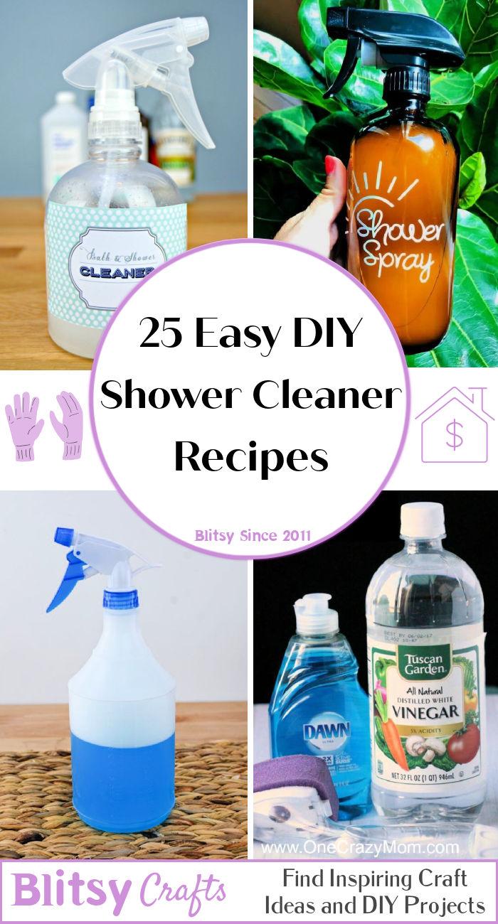 DIY shower cleaner recipes