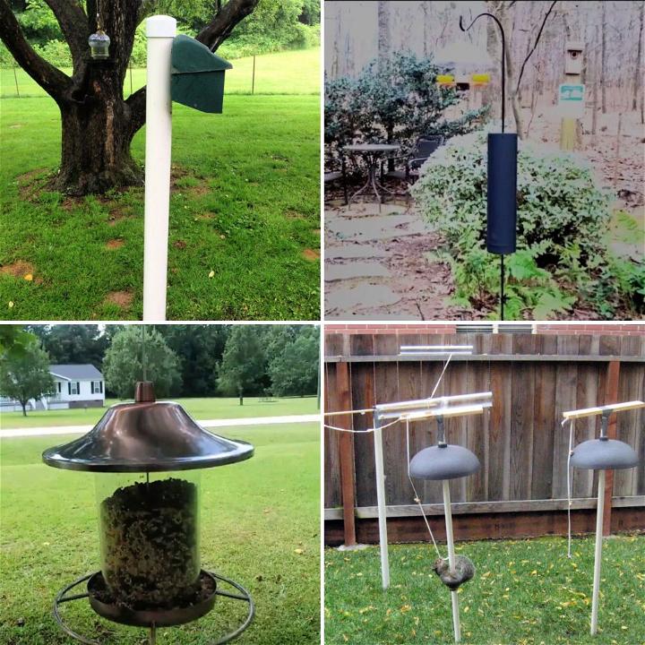 DIY squirrel baffles