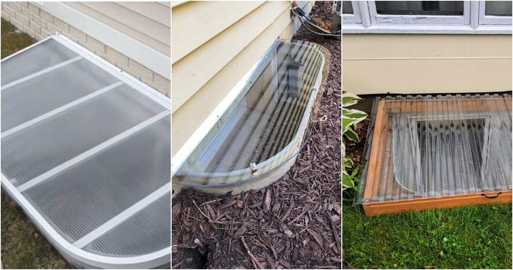 DIY window well cover