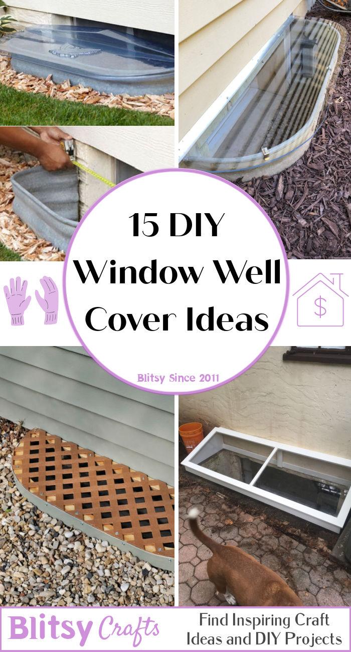 DIY window well covers