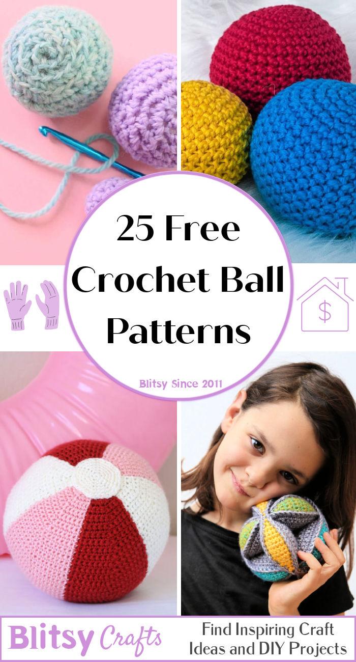 25 free crochet ball patterns (how to crochet a sphere)