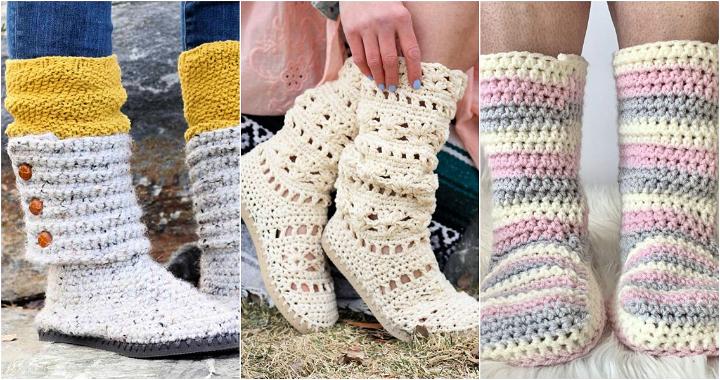 crochet boots