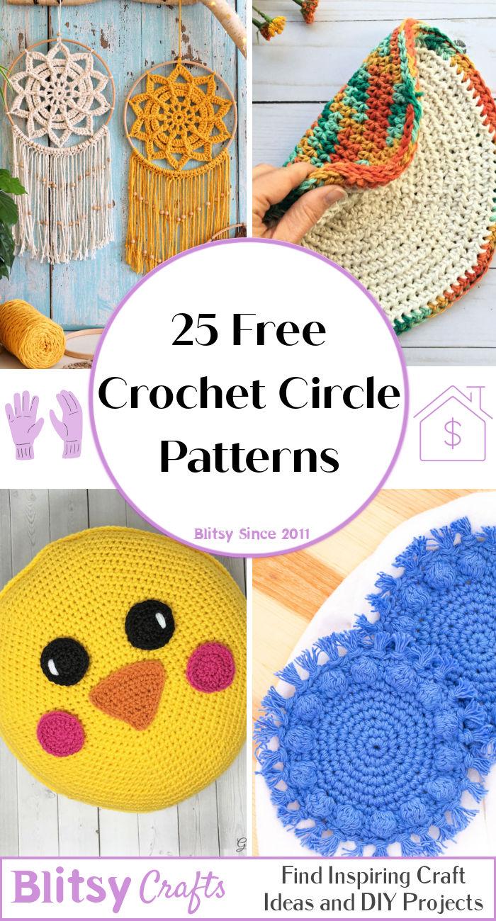 Learn how to crochet a circle with these 25 free crochet circle patterns for beginners