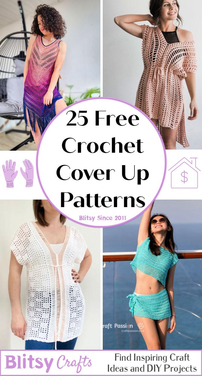 25 Crochet Beach Cover up Patterns (Free PDF Pattern) - Blitsy