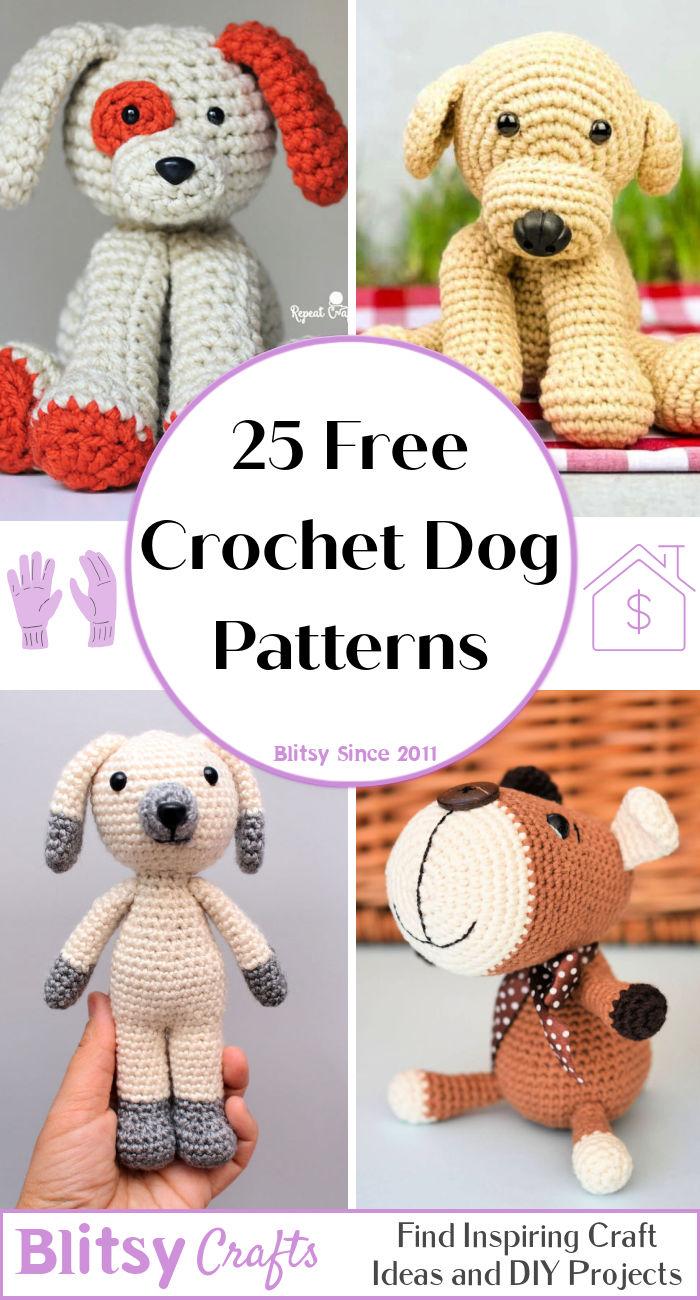 25 free crochet dog patterns (amigurumi dog pattern)