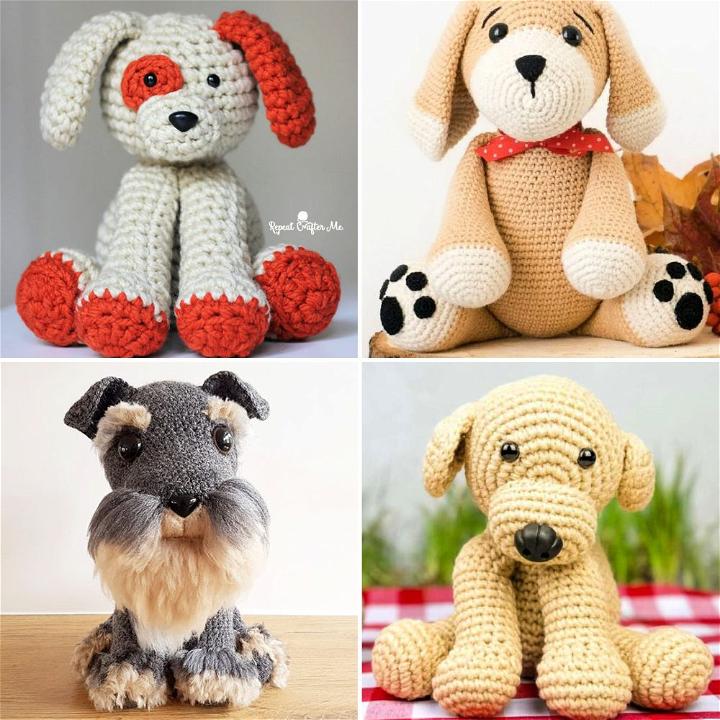 25 free crochet dog patterns (amigurumi dog pattern)