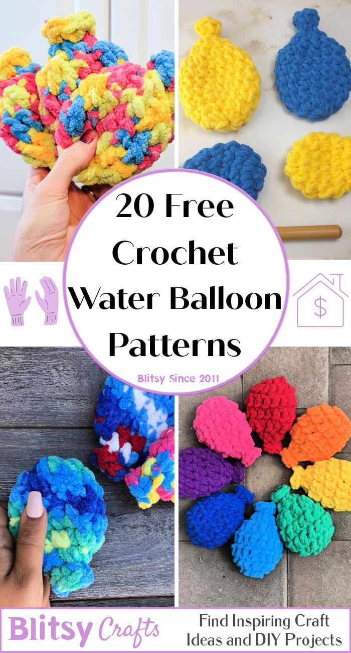 20 reusable crochet water balloons (free pattern)