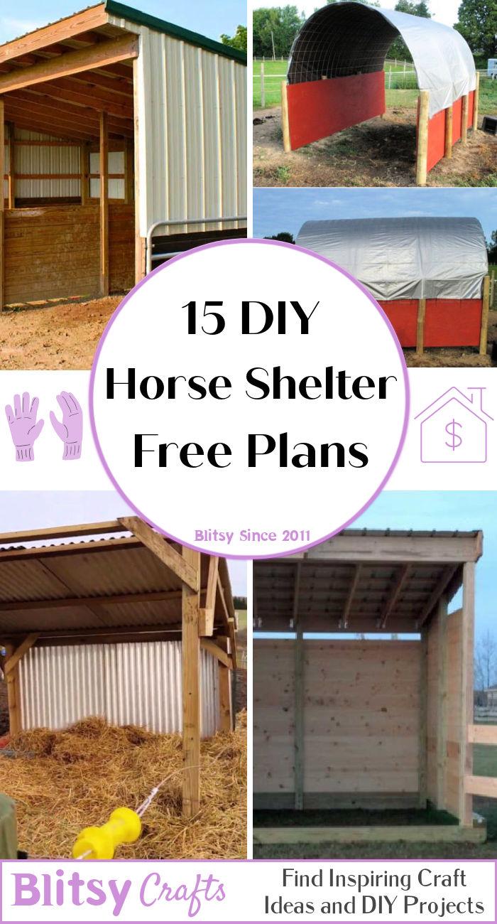 diy horse shelter plans