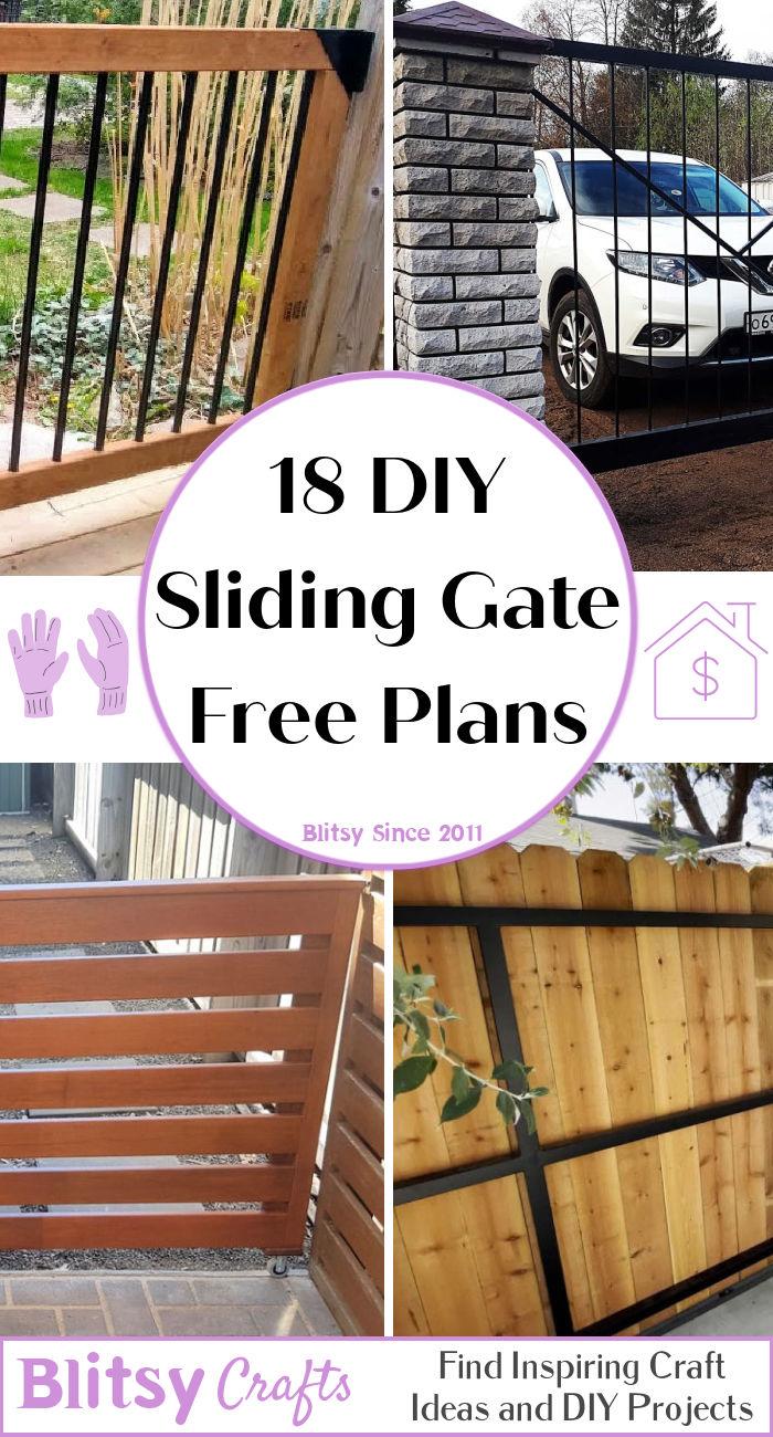 diy sliding gate plans