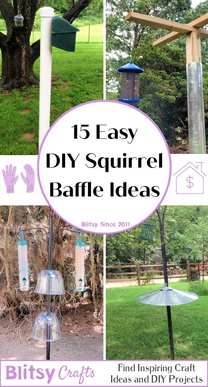diy squirrel baffle ideas