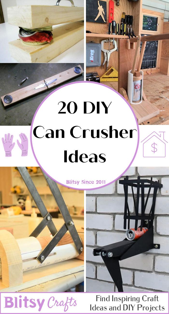 easy DIY can crusher ideas