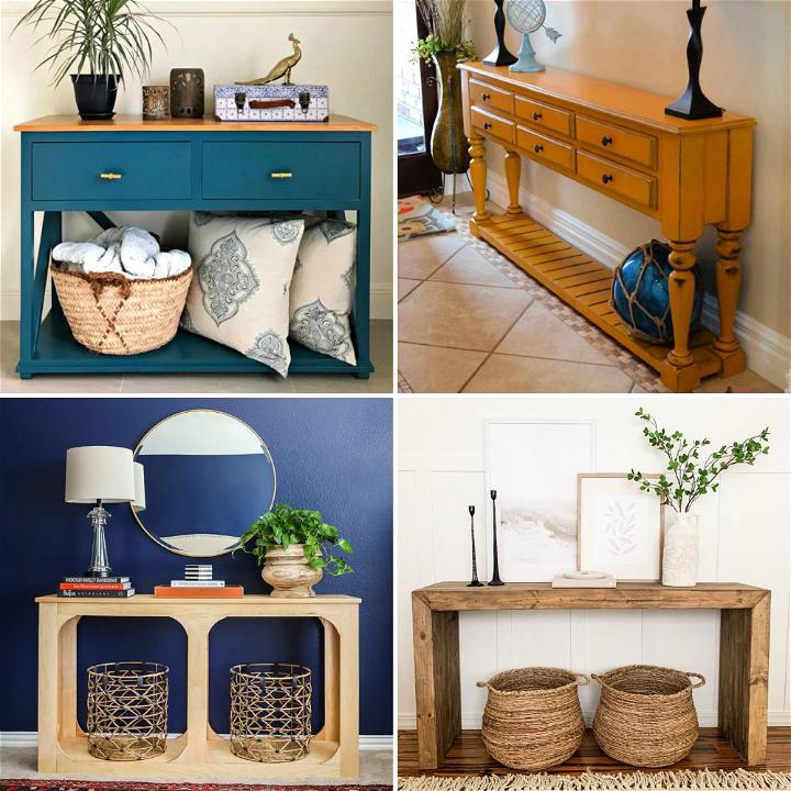 easy DIY console table