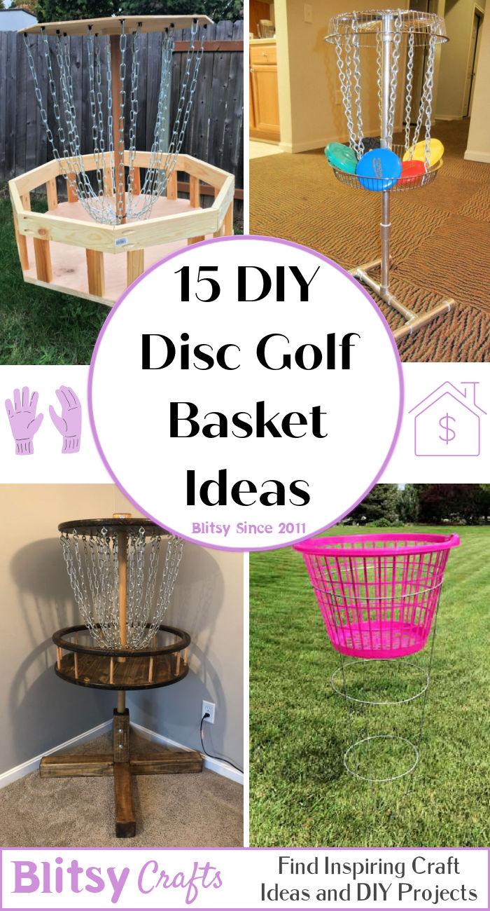 easy DIY disc golf baskets