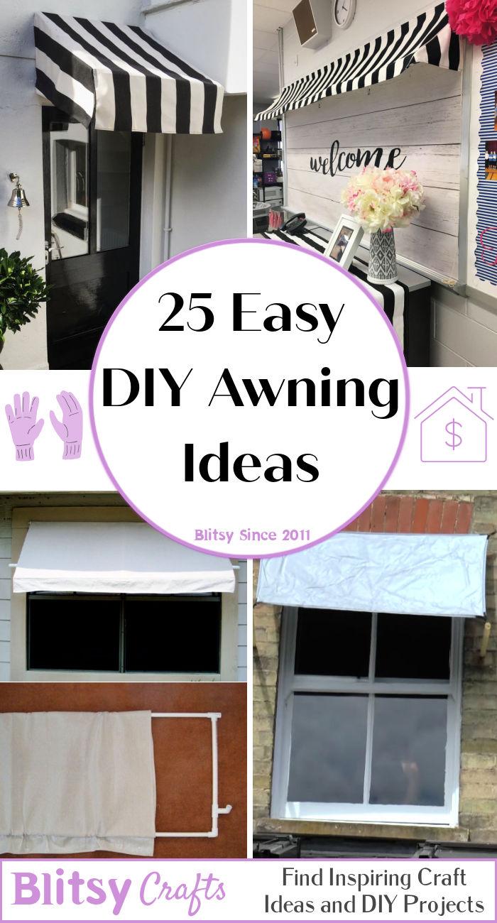 easy diy awning ideas