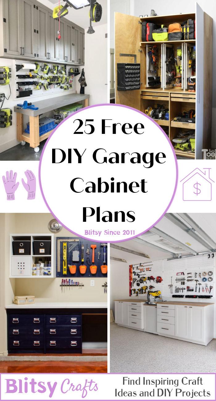 free diy garage cabinet plans