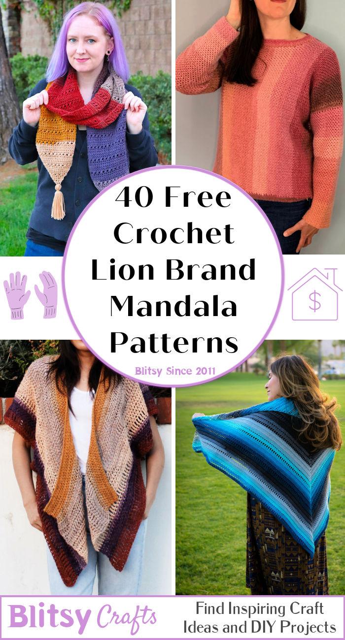 40 free crochet lion brand mandala yarn patterns