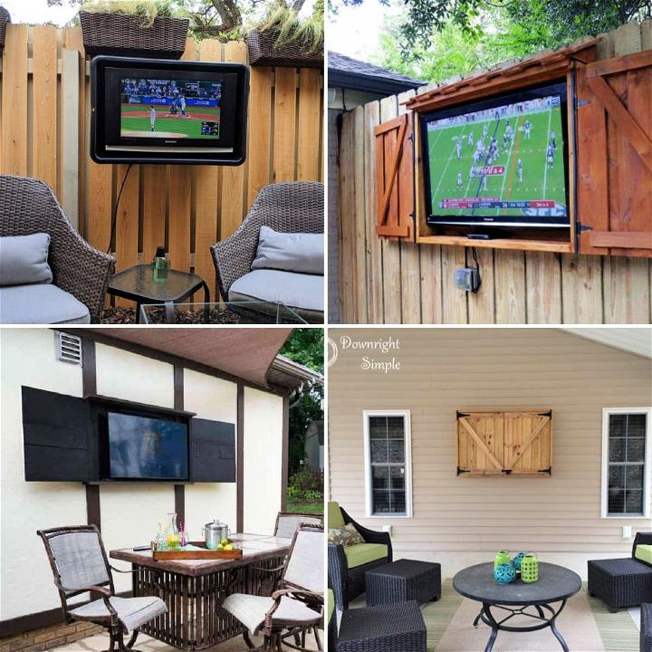 outdoor tv enclosure ideas