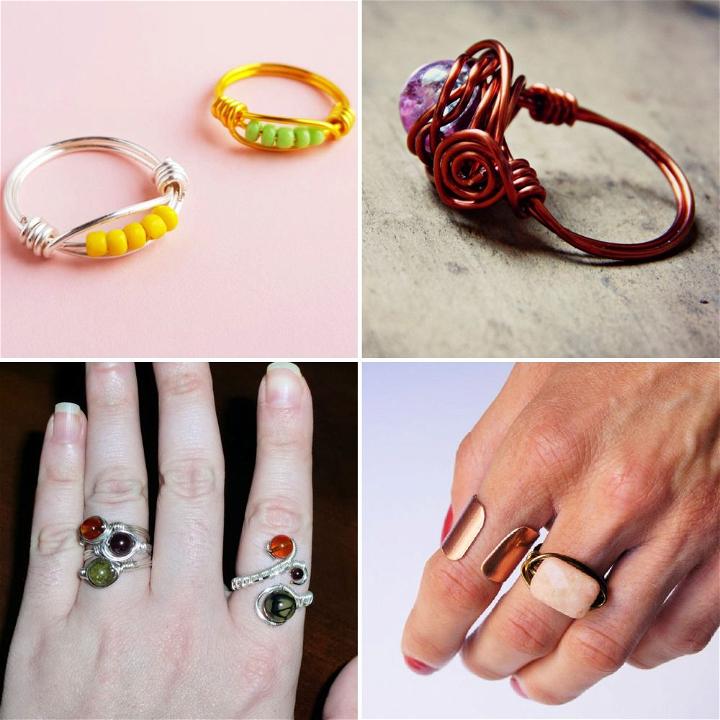 wire wrapped rings