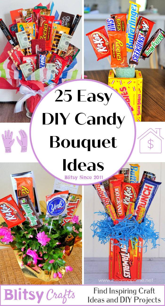DIY candy bouquet ideas