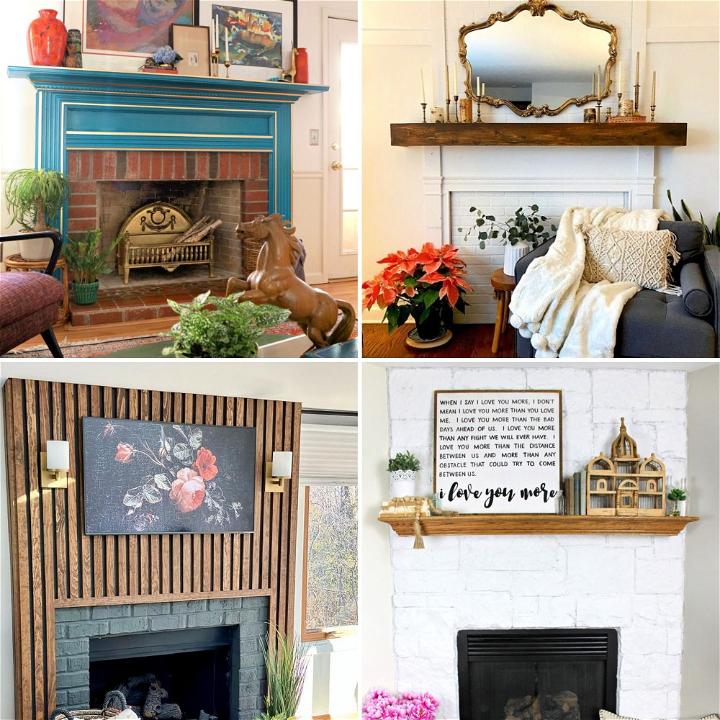 DIY fireplace screen