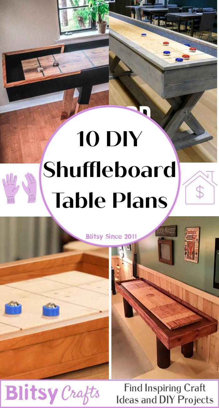 DIY shuffleboard table plans