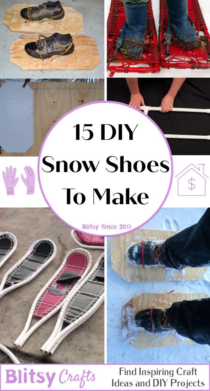 DIY snow shoes to make