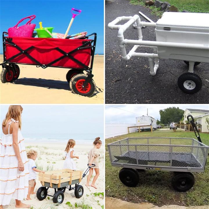 diy beach cart