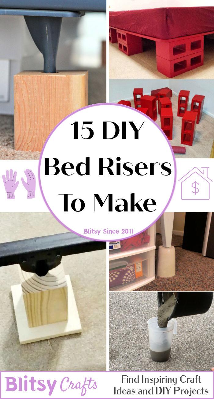 diy bed risers to make