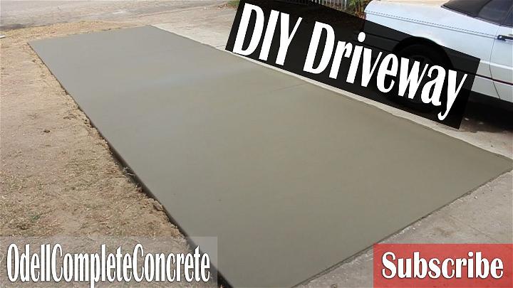 diy concrete driveway installation