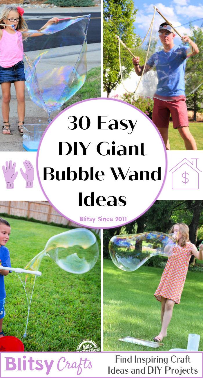 diy giant bubble wand ideas