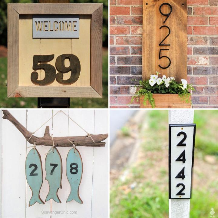 diy house numbers